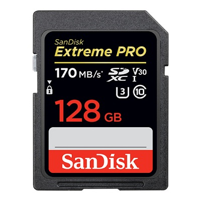 闪迪SDXC-128G 新升级170Mb/s存储卡