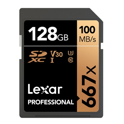 雷克沙128GB 667x SD存储卡