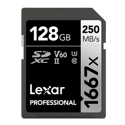 雷克沙128GB 1667x Pro版SD存储卡