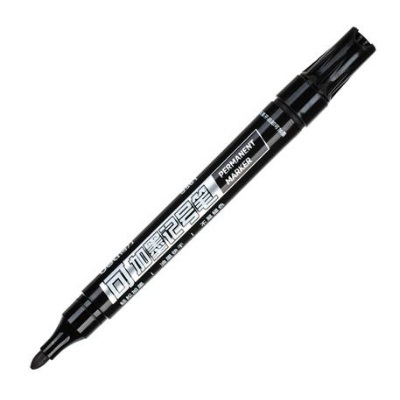 得力S561黑色记号笔（10支/盒）