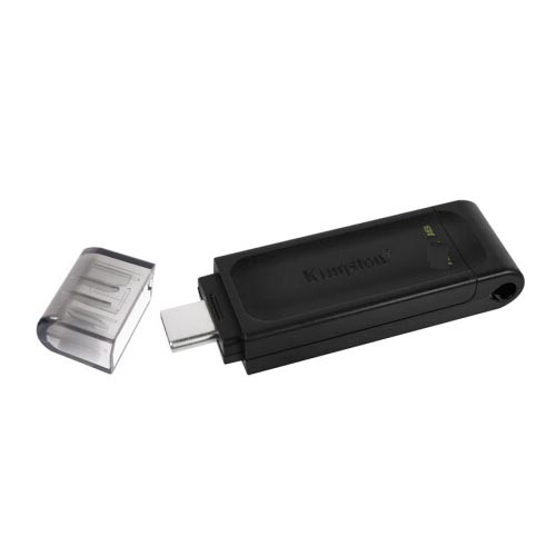 金士顿64GB USB3.2 Gen1 Type-C 手机U盘 DT70 黑色