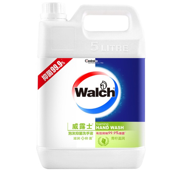 威露士 泡沫洗手液青柠盈润5L 有效抑菌99.9%