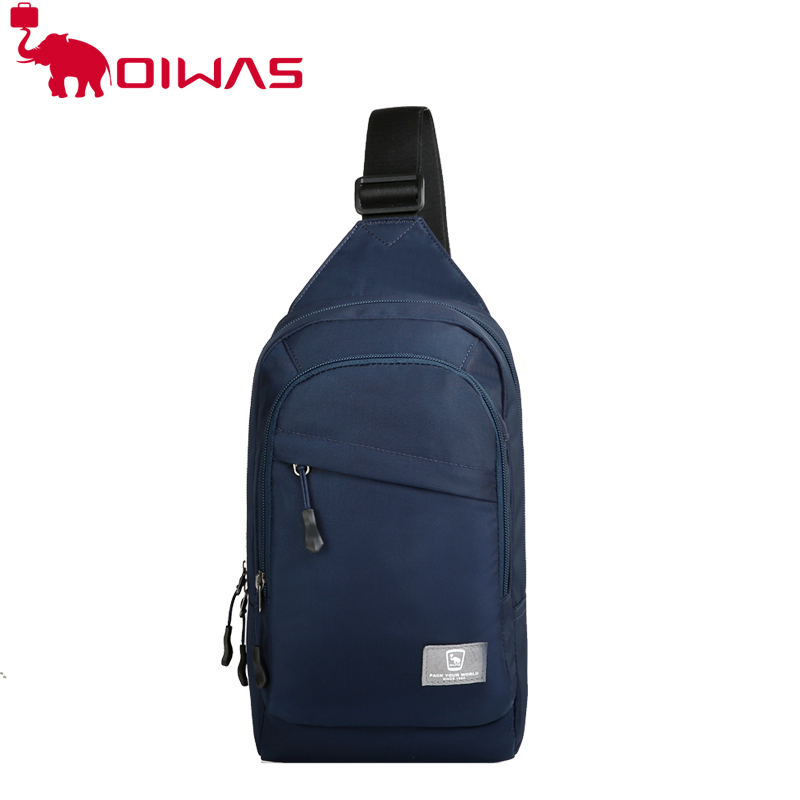 爱华仕OCK5530U单肩旅行包 蓝色 容量：3L 尺寸：180*65*310mm  材质：锦纶/尼龙（聚酰胺纤维）