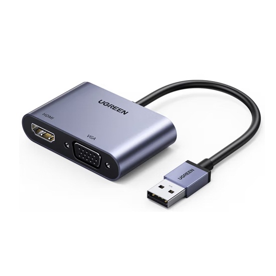 绿联CM449（20518）USB3.0转HDMI/VGA转换器