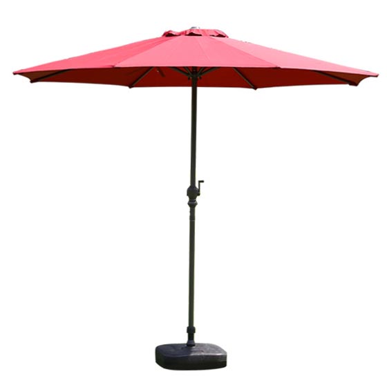 户外遮阳伞 伞径2.7米 棕色