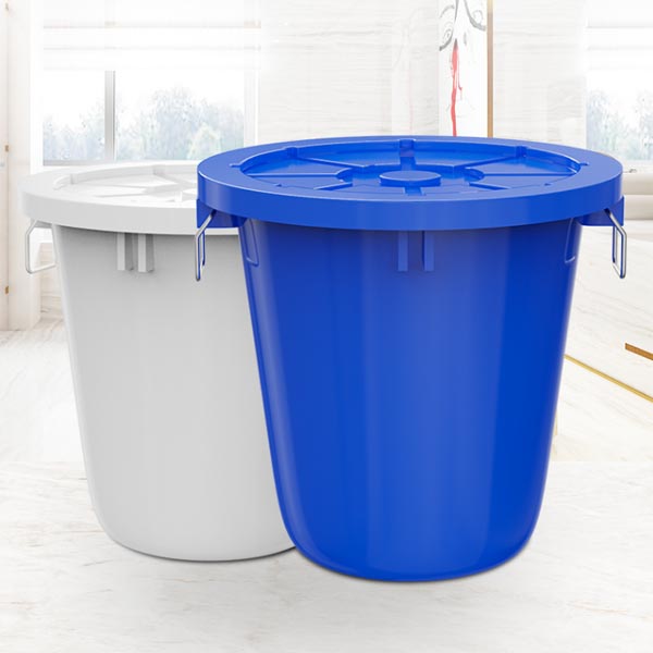 舒蔻大号塑料桶 大容量水桶带盖100升白色
