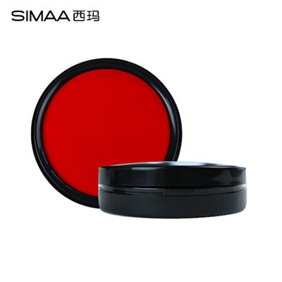 西玛9807朱肉印台红色φ80mm
