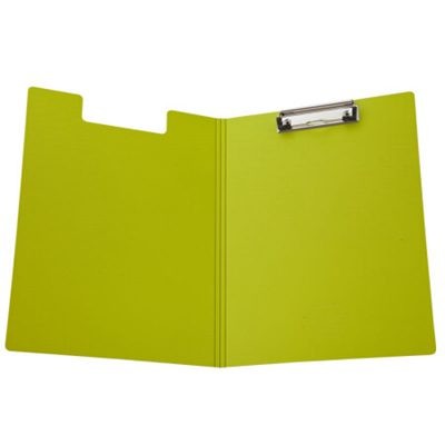 齐心A5305央格系列文件夹A4双折式板夹绿色