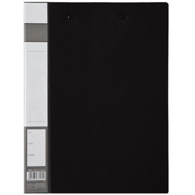 齐心A605A4文件夹/双强力夹黑色