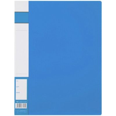 齐心A300文件夹/单弹簧夹A4蓝色