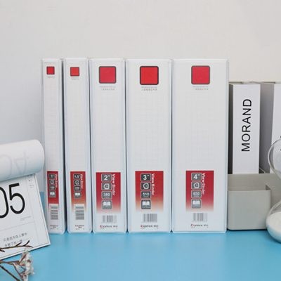 齐心A0210易展示美式三面插袋文件夹A41英寸3孔D型夹白