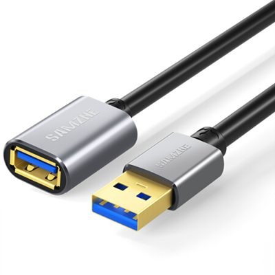 山泽LK-50 USB3.0延长线铝合金黑色5米