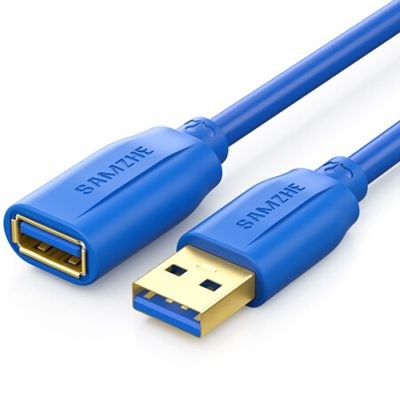 山泽UK-610 USB3.0延长线蓝色1米