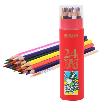 晨光24色PP红色筒装彩色铅笔AWP36810