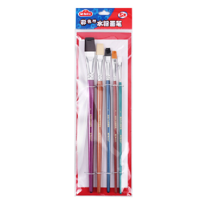 晨光ABH97872多规格彩色杆水彩油画画笔组合5支装