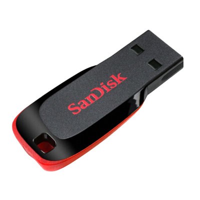 闪迪 8GB USB2.0 U盘 CZ50酷刃 黑红色