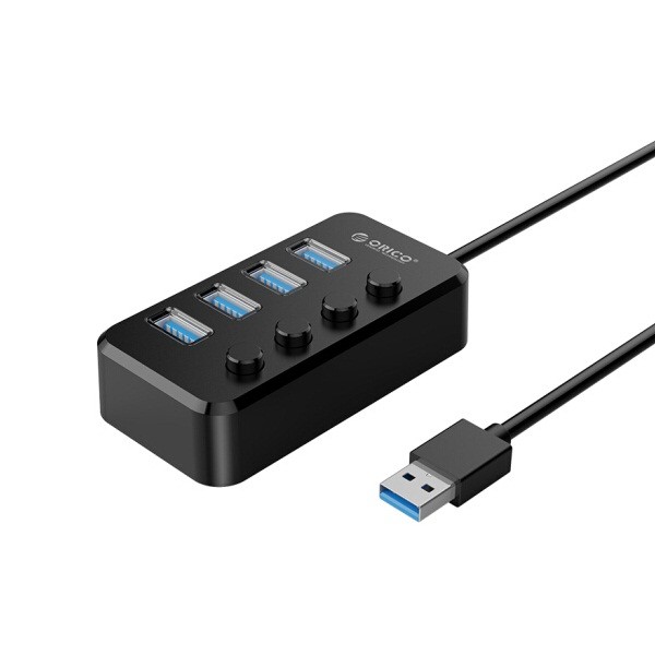奥睿科TSU3-4A USB分线器3.0扩展集线器一拖四多接口
