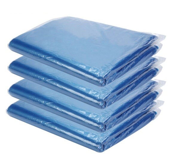 海斯迪克 加厚型垃圾袋 75*90cm 1500个/箱 蓝色