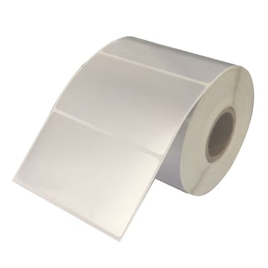 棕头雁哑银PET银色标签纸 60mm×40mm 1000枚（小轴）