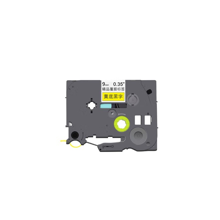 e代TZe-621标签色带9mm黄底黑字