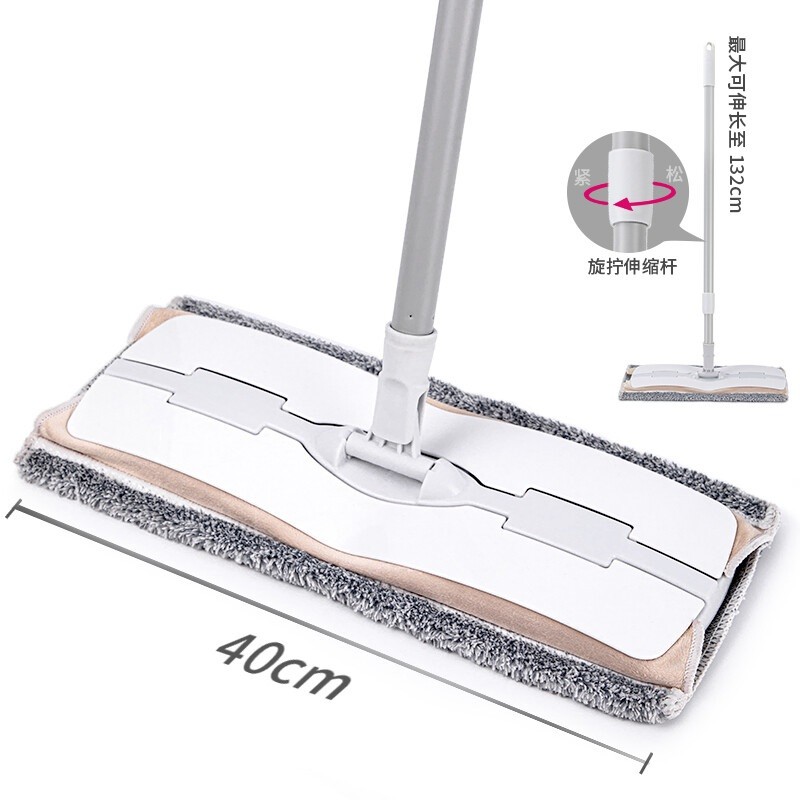 得力19502夹布拖把 干湿两用