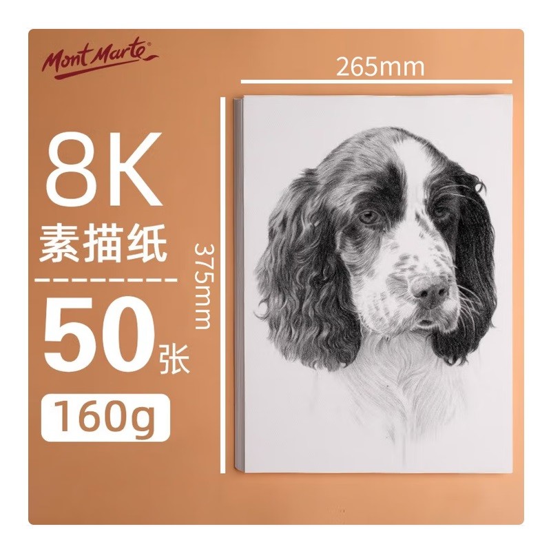 蒙玛特MSB0098素描纸8k 160g 50张/包