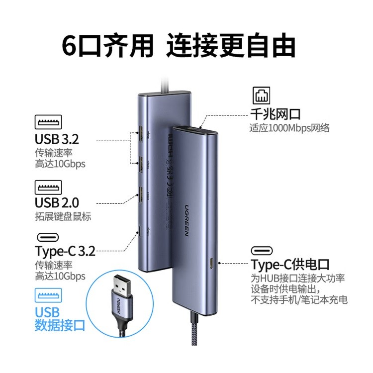 绿联35885 USB3.2扩展坞