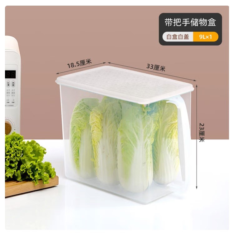 禧天龙4090收纳盒 白盖带手柄9L