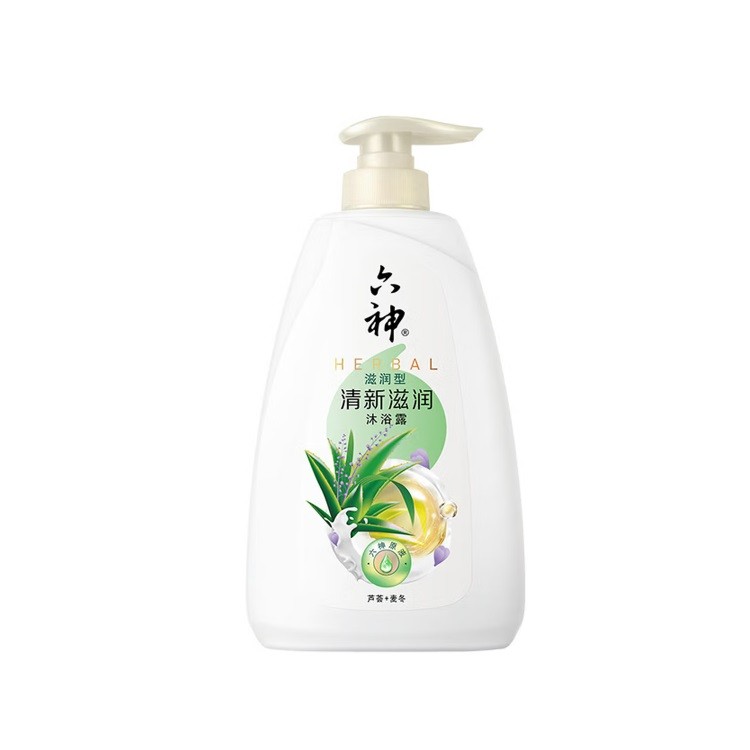 六神沐浴露清新滋润750g/瓶（芦荟麦冬）